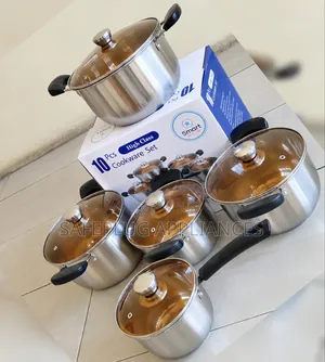 Smart Raha Life 10pc Stainless Steel Cookware Set – Induction Ready