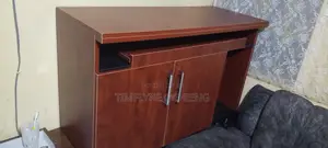 Computer Desk With Cabinet - Good Condition