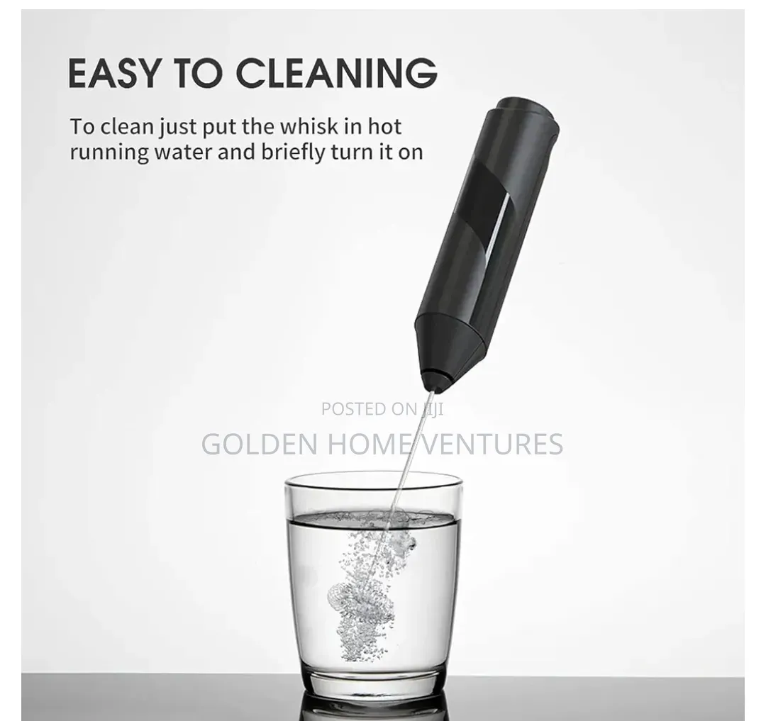 Rechargeable Electric Handheld Milk Frother 3 Speed Coffee Whisk