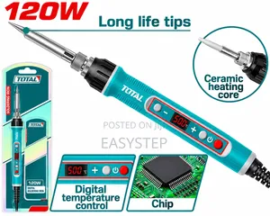 TOTAL 120W Digital Temperature-Control Soldering Iron