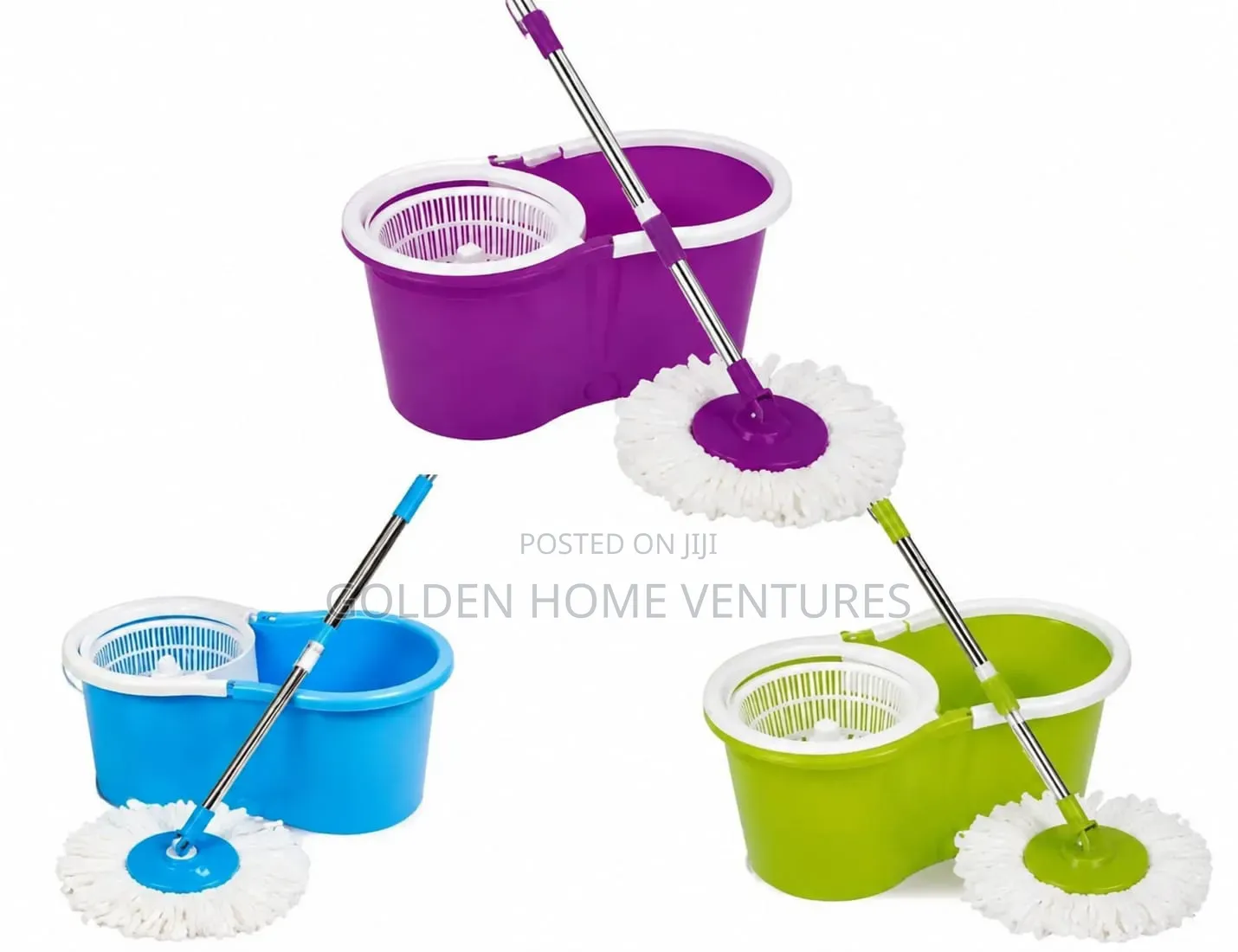 Microfiber Spin Mop and Bucket Set With Extra Refill Head