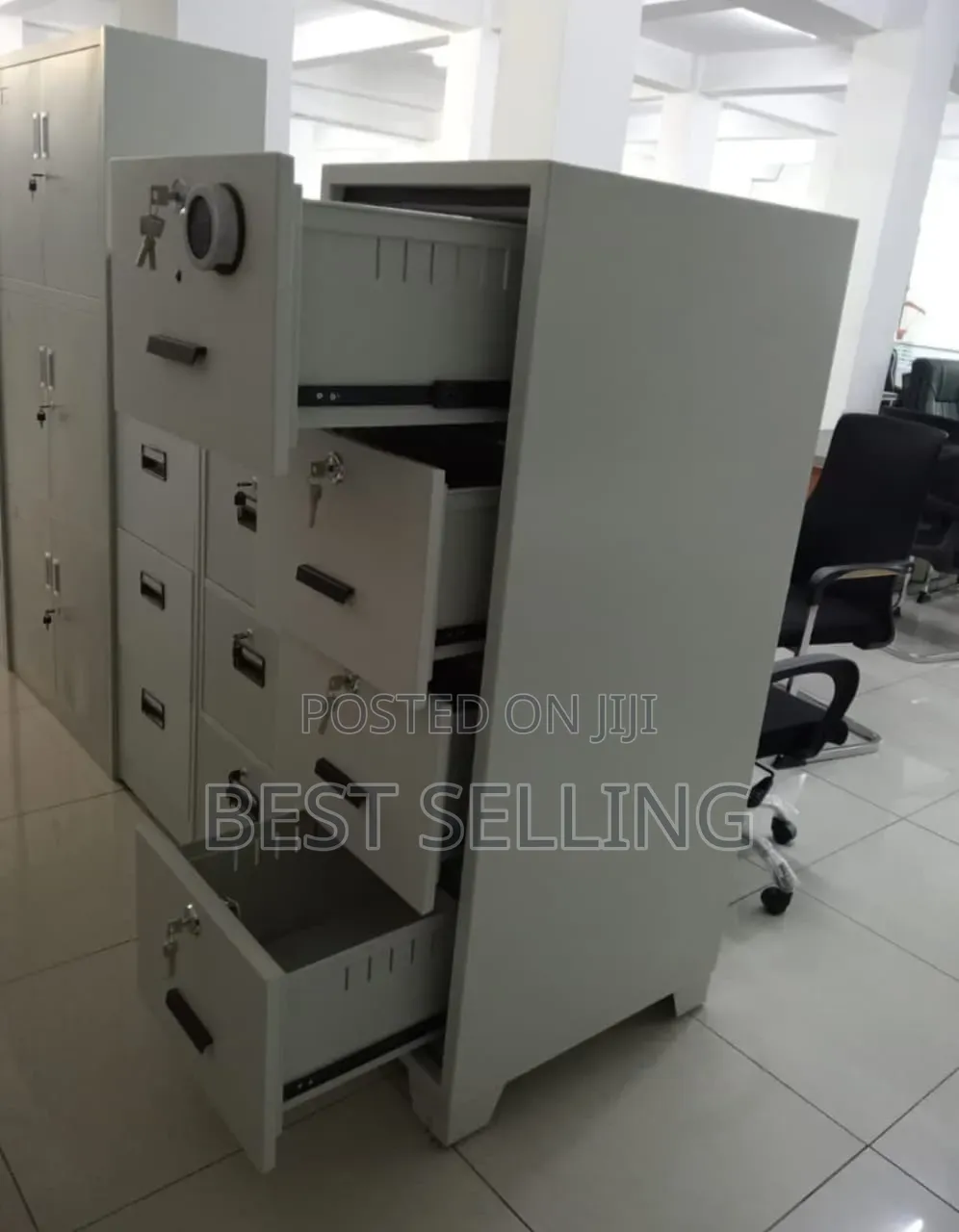 Classic Modern 4 Drawers Fireproof Safe Box