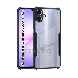 Transparent Armor Case With Bumpers for Samsung Galaxy A07 - Heavy-Dut