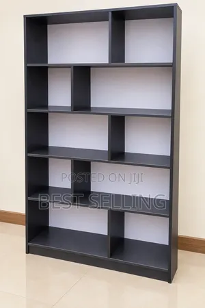 Grey Modern Open Unit Bookshelf