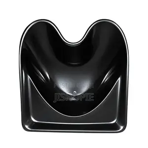 Medium Fiberglass Salon Shampoo Basin - Black Hair Wash Sink