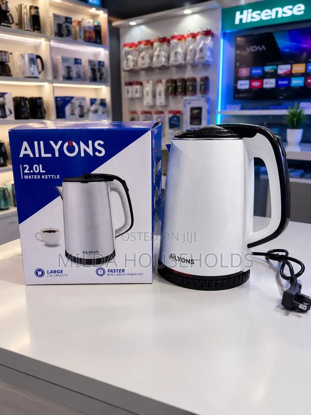 Electric Kettel Alyons White
