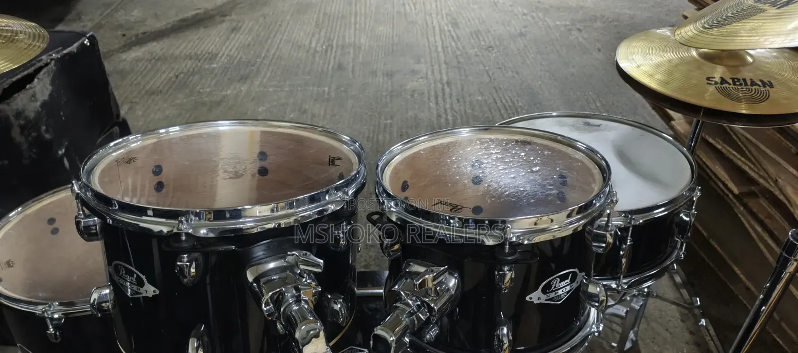 5 Piece Drum Set Pearl Export Series