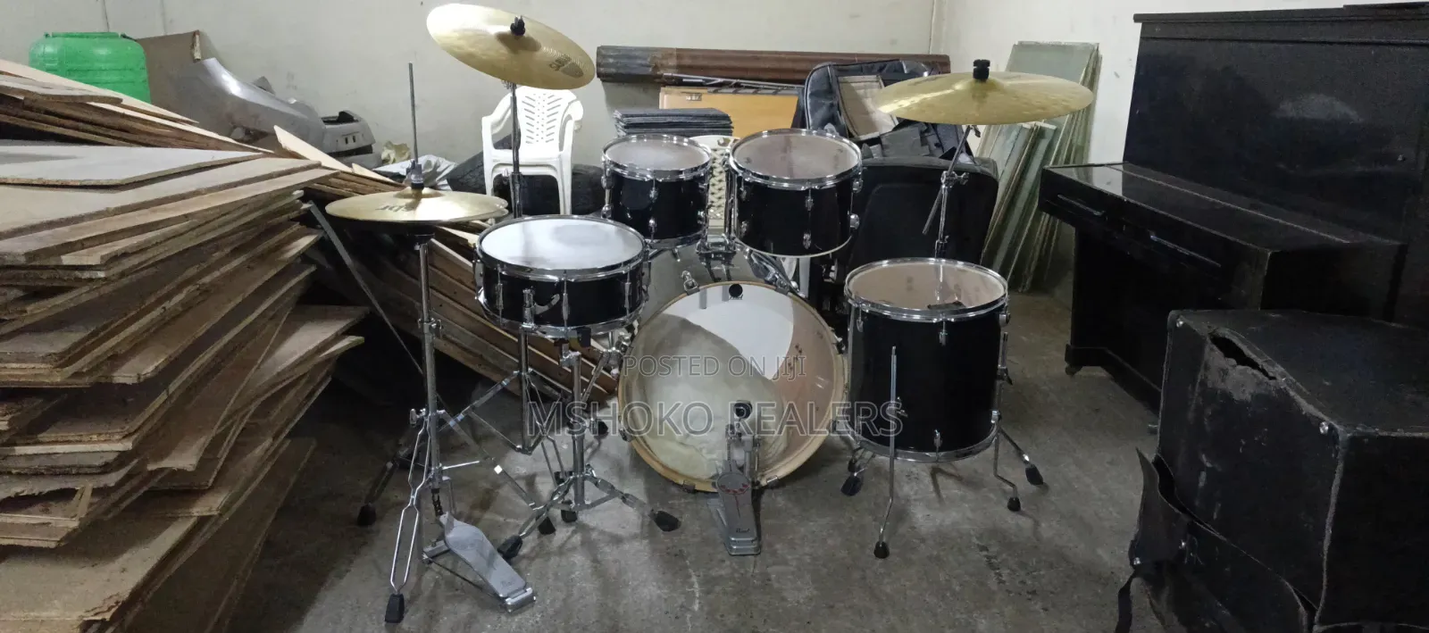5 Piece Drum Set Pearl Export Series