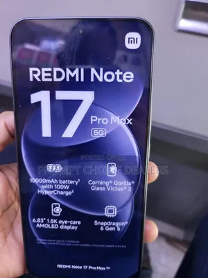 New Xiaomi Redmi Note 17 Pro Max 256 GB Black