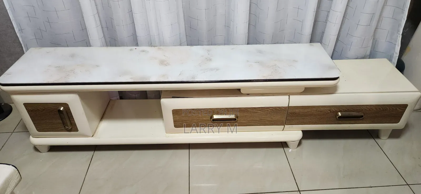 Marble Top TV Stand