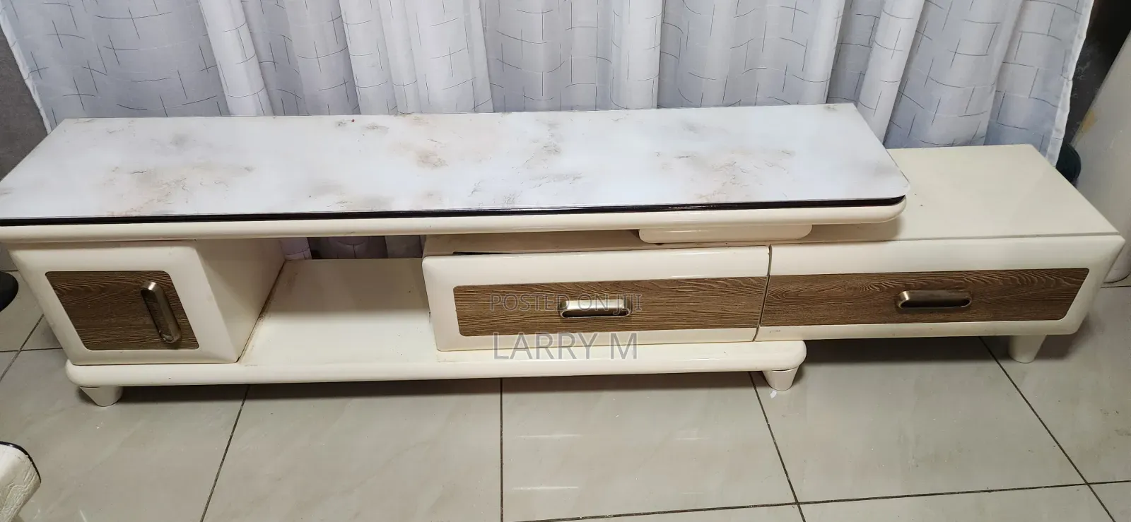 Marble Top TV Stand