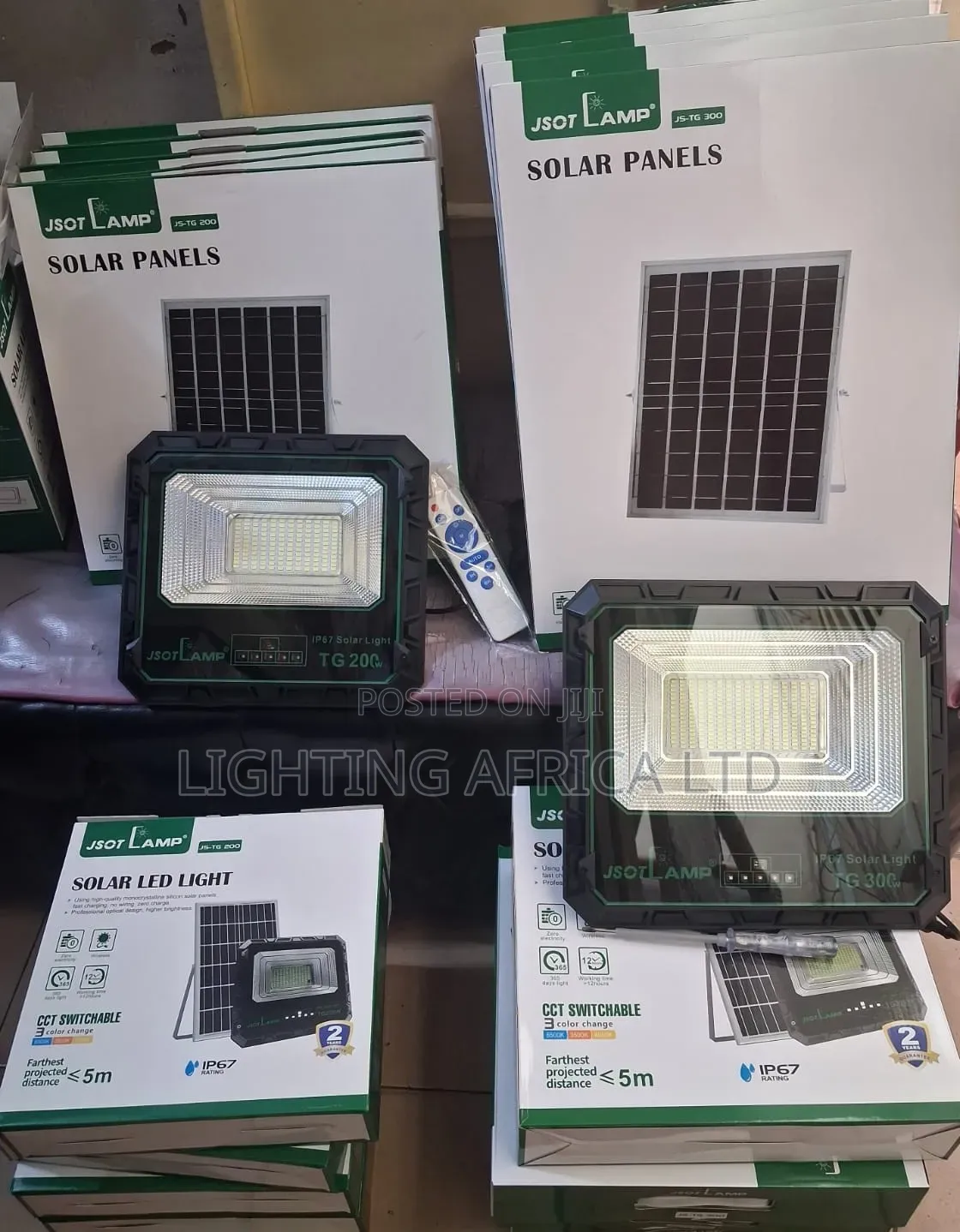 300 Watts Jsot Solar Floodlight Complete