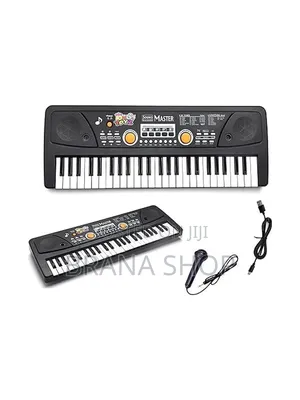 49 Keys Kids Electronic Piano Keyboard With Microphone – Musical Toy