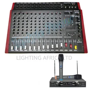 Yamaha 12 Channels Powered Mixer Max Wireless Dual Microphone