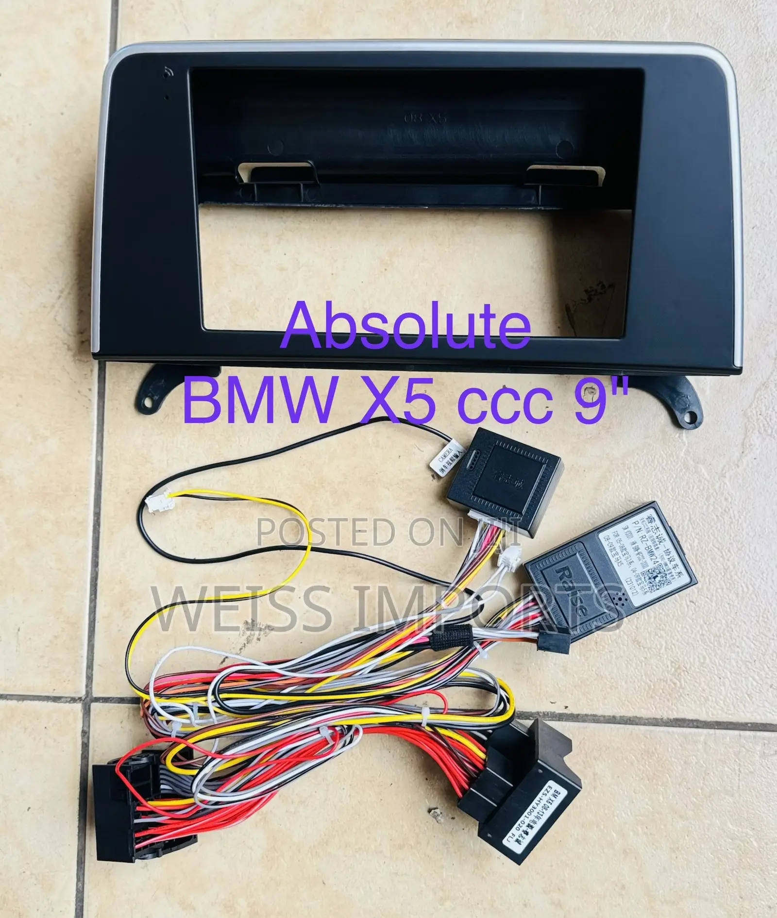BMW X5 9" Android Fascia Panel