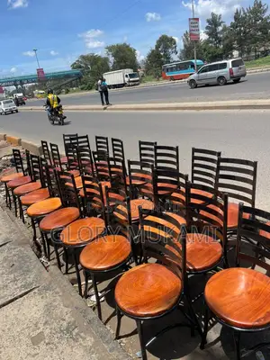 Wooden Varnish Mahogany Restaurant Chairs