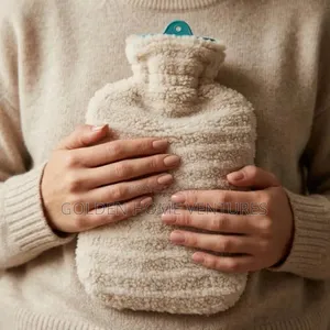 Cozy Fleece Covered Hot Water Bottle - Pain Relief Warmth