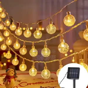 Solar Powered Outdoor String Christmas Lights–12M Roll -100 Balls