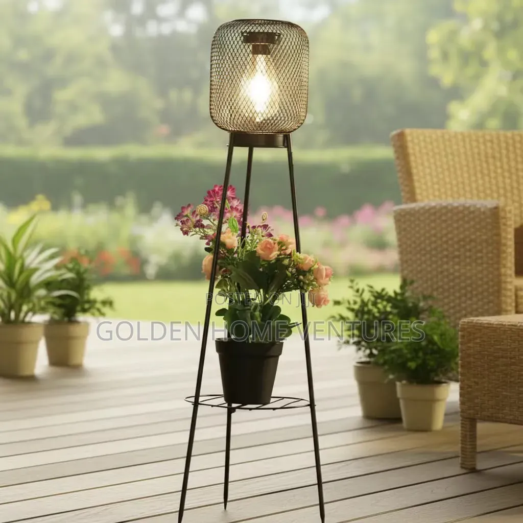 Solar Outdoor Garden Patio Standing Lantern Light Decor