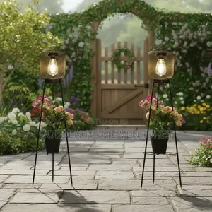 Solar Outdoor Garden Patio Standing Lantern Light Decor