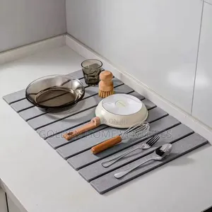 Fast Drying Stone Dish Drying Mat Bath Mat 60x40cm