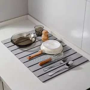 Fast Drying Stone Dish Drying Mat Bath Mat 60x40cm
