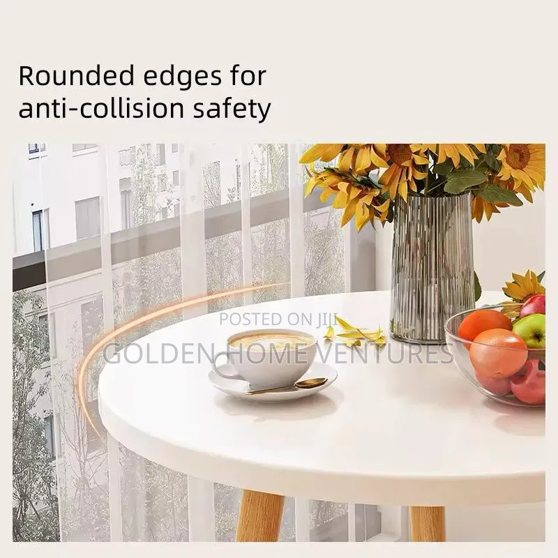 2 Tier Minimalist Nordic Side Table Round Coffee Stand