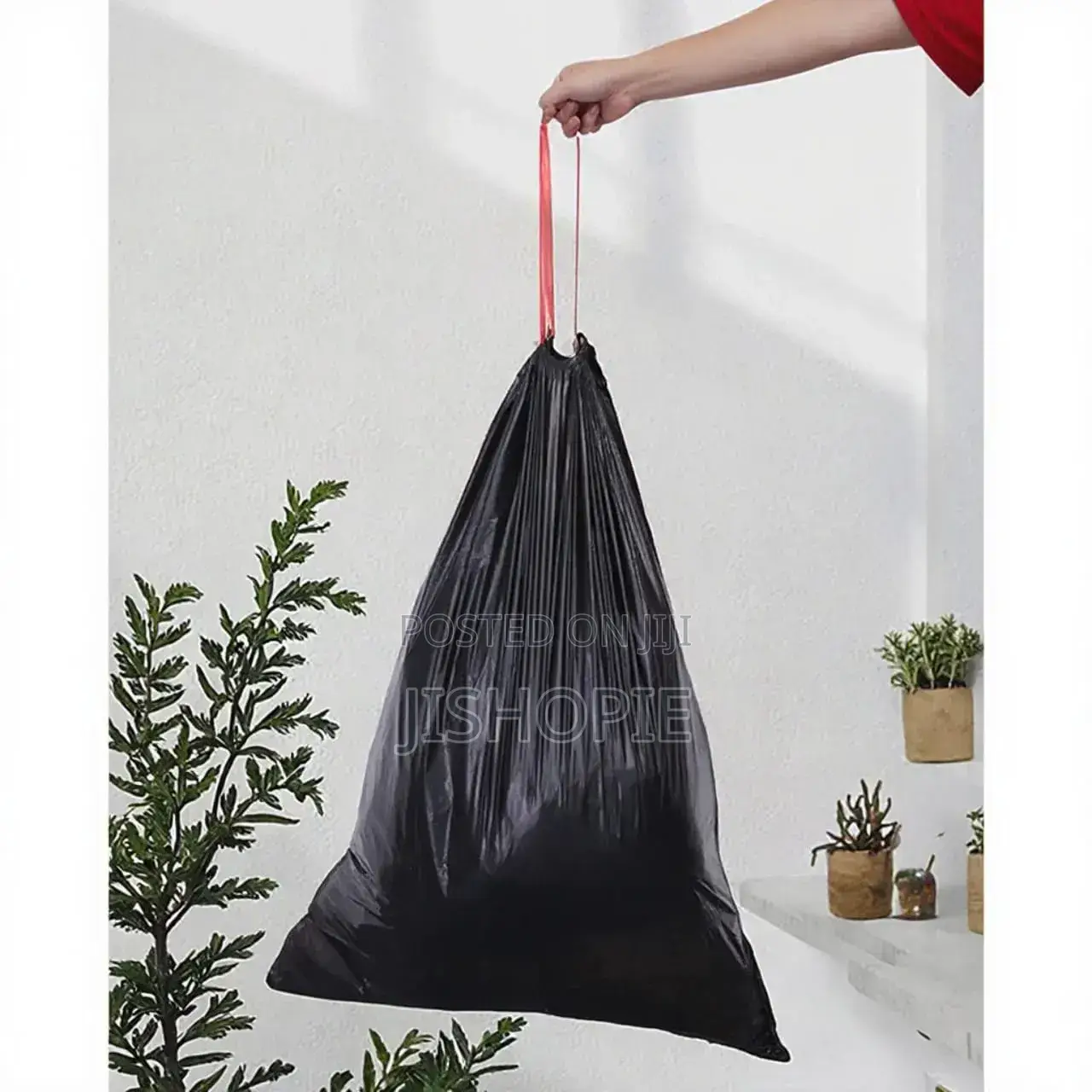 Extra Strong Drawstring Trash Bags Heavy Duty Garbage Liners