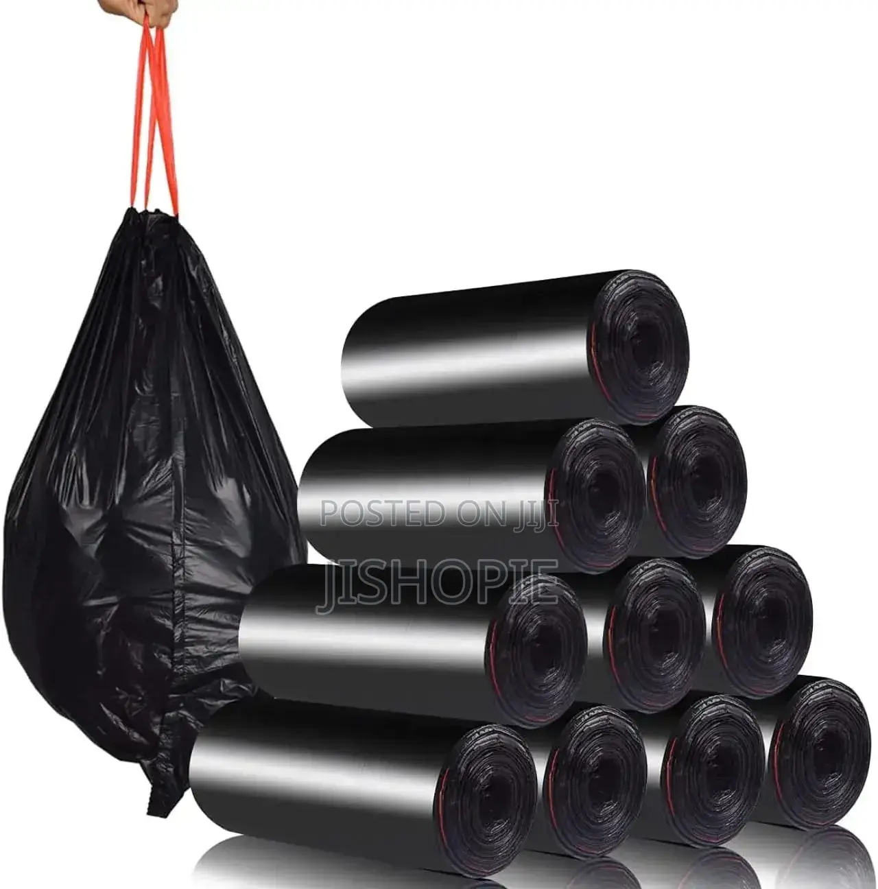 Extra Strong Drawstring Trash Bags Heavy Duty Garbage Liners