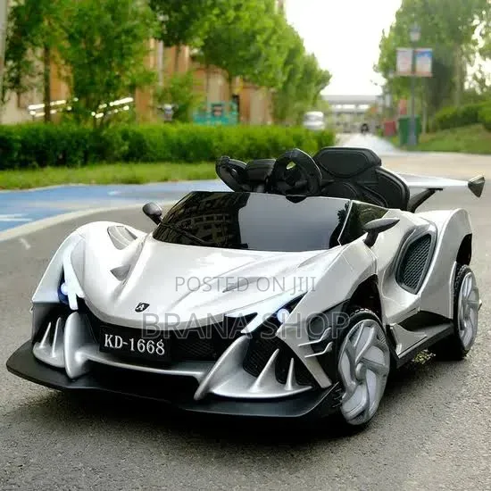 **KD-1668 Grey Lamborghini-Style Kids Electric Car **