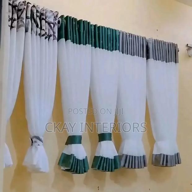 Let Your Curtain Dimensions Complement Your Kitchen Windows - main view