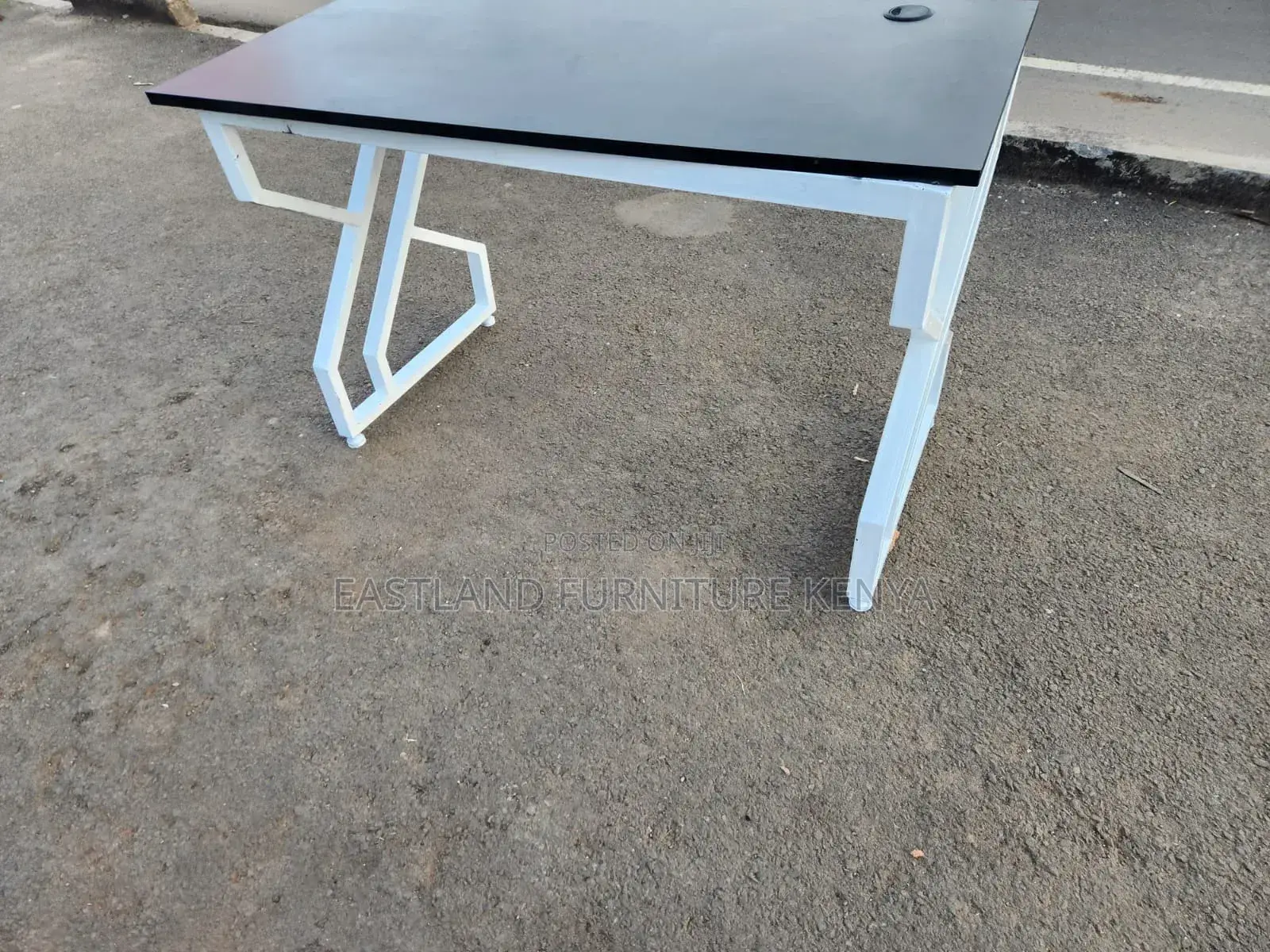 Gray and White Desk