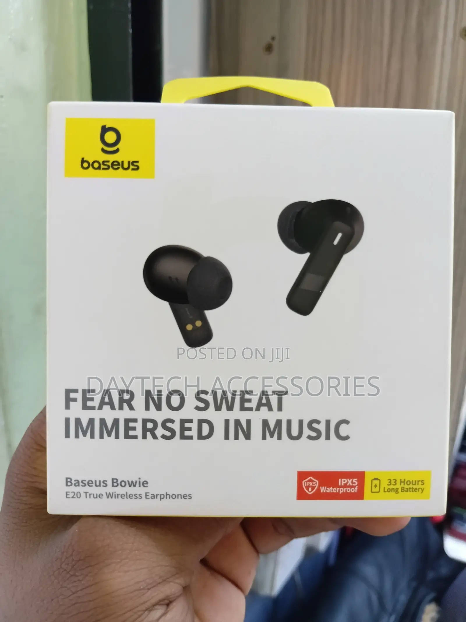 The Baseus Bowie E20 True Wireless Earphones in Black