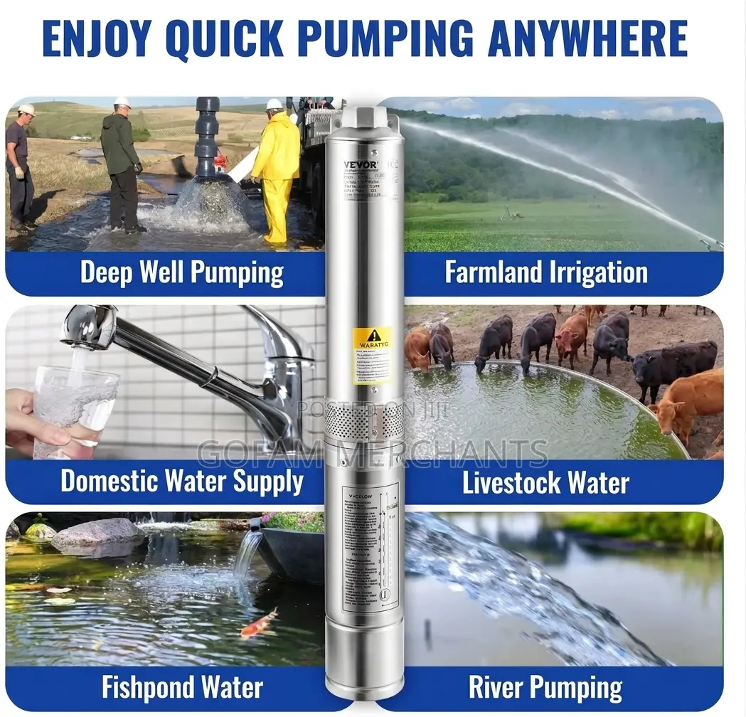 Doyin -0.75hp, 600w, 1.25 Inch Dc Stainless Steel Pump(4500l/H)4sps4.5