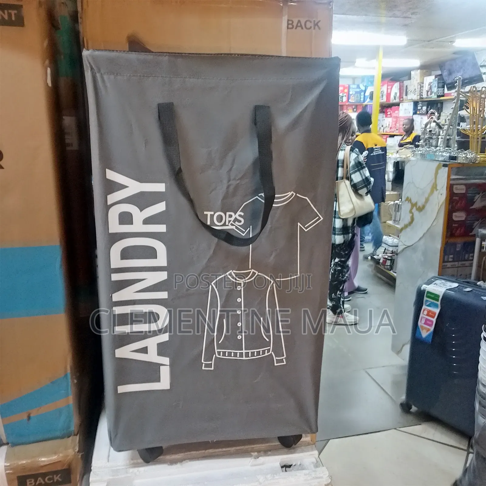 Laundry Storage Bags and Bucket