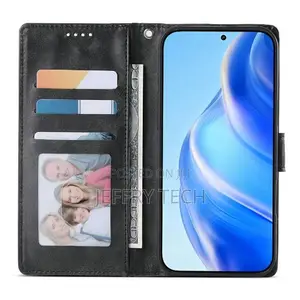 PU Leather Flip Wallet Protective Phone Cover for Samsung Galaxy A57