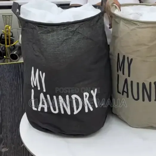 Laundry Storage Bags and Bucket