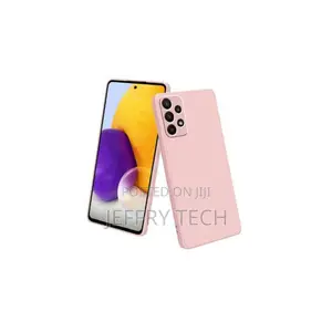 Samsung Galaxy A72 Case Pink - Slim Silicone Phone Cover, Shockproof