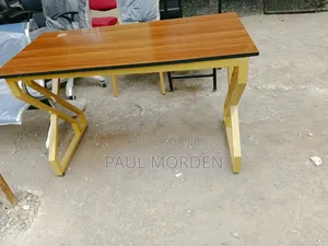 Coiled Black Metallic Stand Office Table 1.2mtrs