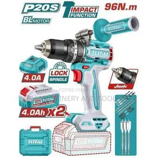 Total TIDLI209686 Brushless Cordless Impact Drill 96Nm