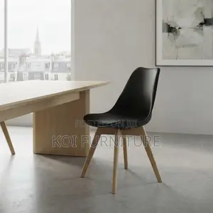 Dining Chairs; Armless Modern Eames Padded Dining Seats