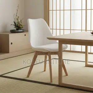 Dining Chairs; Armless Modern Eames Padded Dining Seats