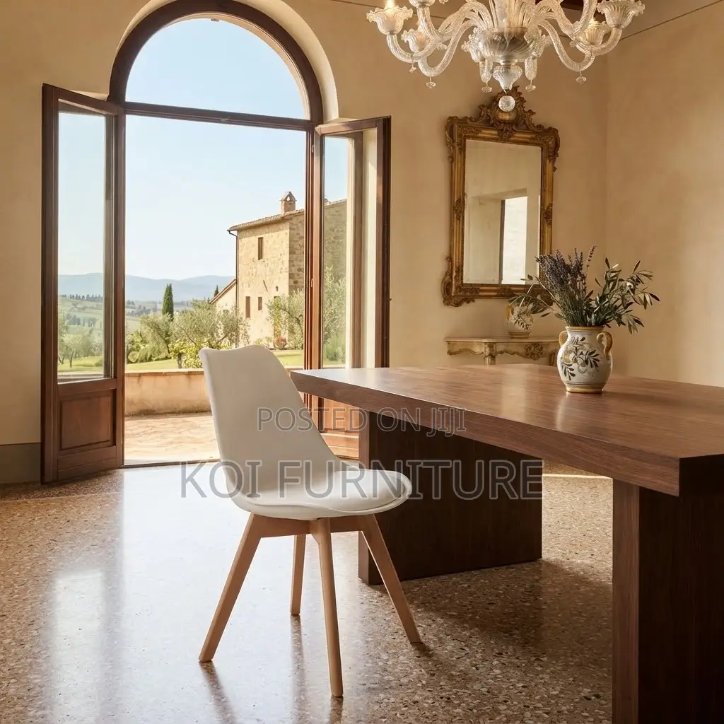 Dining Chairs; Armless Modern Eames Padded Dining Seats