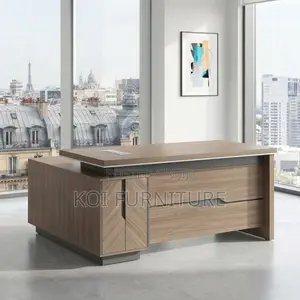 Office Desk; 1800mm Executive Office Managers L Extension Desk