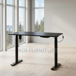 Office Desk; Modern 1.2 Meters Adjustable Desk With Electric Button