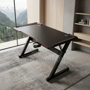 Office Desk; Black Ergonomic Home Office Computer Gamers Desk