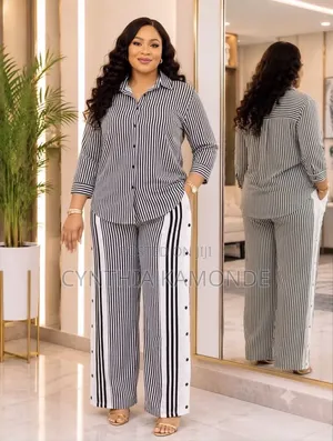 Stripped Two Piece Set