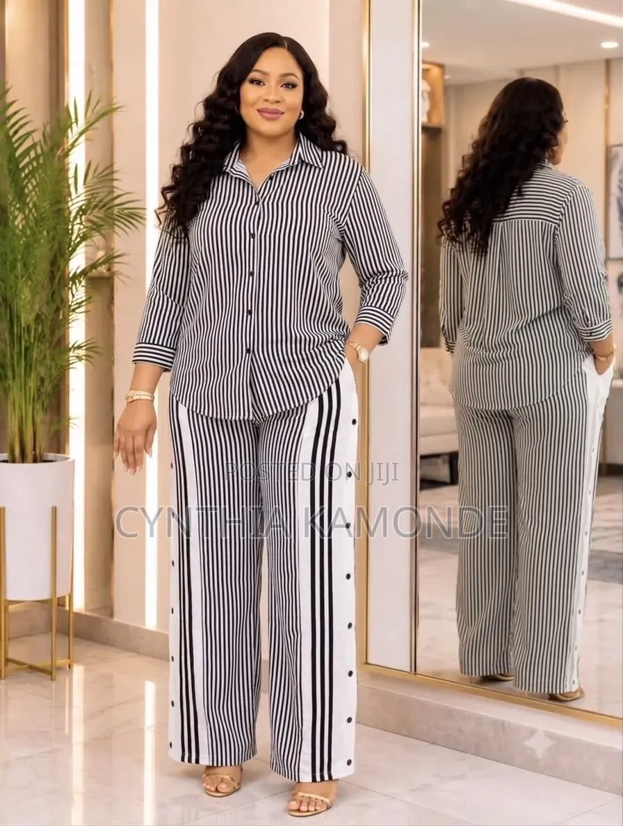 Stripped Two Piece Set