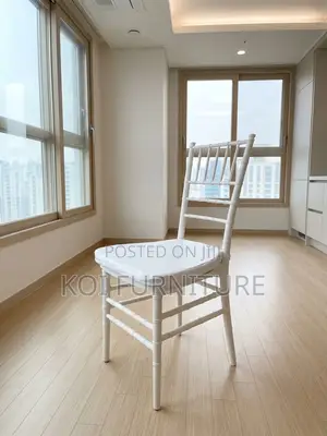 Home Chairs; White Home Dining and Events Seat With Cushion