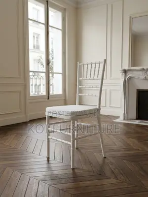 Home Chairs; White Home Dining and Events Seat With Cushion